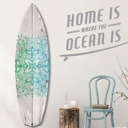 Planche De Surf Décorative – Sans Marque – État Correct Pour Déco Murale