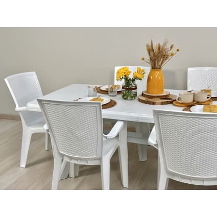 Sedie Tavolo Rettangolare Resina Set Tavolo Rettangolare E Sedie