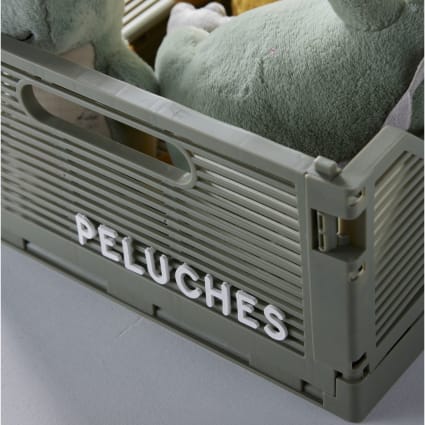 Caisse Pliante Kadax - Boîte Rangement 47x34x21,5cm Pliable Avec Poignées, Idéale Garage Ou Bureau Panier Rangement