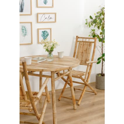 Set sedie in legno di bambú Maisons du Monde