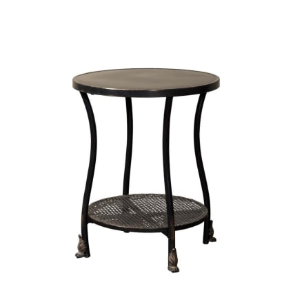 Henri - Table d'appoint en métal noir