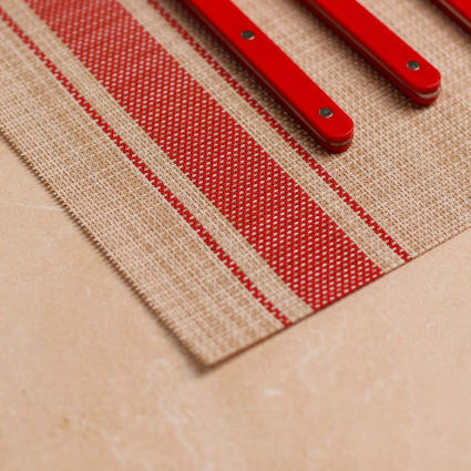 Matches21 Lot De 4 Sets De Table Borda Tissés En Plastique