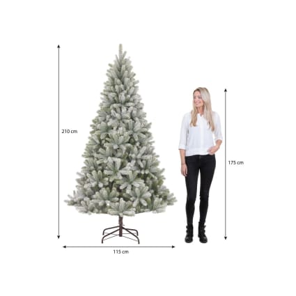 Sapin De Noël Amicasa Claut Avec Pommes De Pin Recouvertes De Neige Hauteur 210 Cm 90215108 Sapin De Noël Amicasa Claut Avec Pommes De Pin Recouvertes De Neige Hauteur 210 Cm 90215108