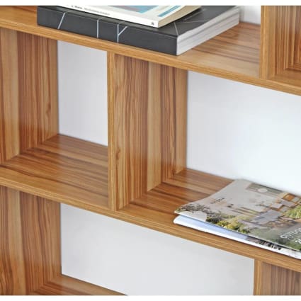GIANTEX Libreria Aperta a 3 Livelli con Ripiani Regolabili, Libreria a Cubi con Dispositivo Antiribaltamento per Soggiorno, Camera da Letto, 50x30x75 cm, 3 Colori (Nero