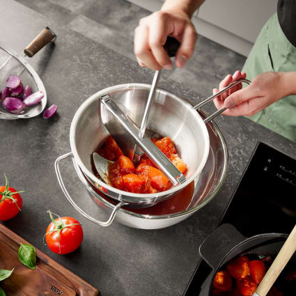 Moulin à Légumes Gefu Flotte Lotte – Inox Avec 2 Disques – Neuf Sous Emballage