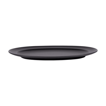 Lacor Plat Ovale En Mélamine Noir 24 X 20 X 7 Cm - Vaisselle Pro Robuste
