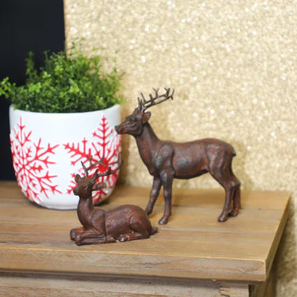 Statue Cerf Résine XXL - Hauteur 155 Cm - Décoration Intérieur/extérieur