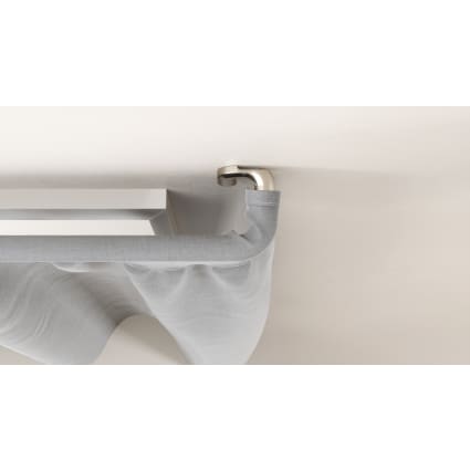 Tringle à Rideaux Extensible Blanc Mat - Diamètre 16mm, Longueur Réglable 76-157cm - Avec Supports Et Accessoires - 5