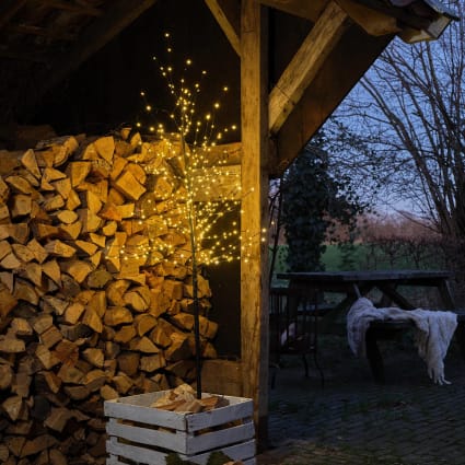 Leuchtbaum mit 480 LEDs für den Außenbereich, H 150 cm, warmweiß