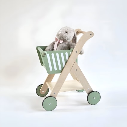 Carrello Della Spesa Giocattolo Per Bambini Con 98 Pezzi Di Cibo, Borsa, Gioco Di Ruolo, 3+ Anni