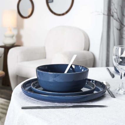 Corelle® Timber Shadows Service de table carré 12 pièces pour 4 personnes