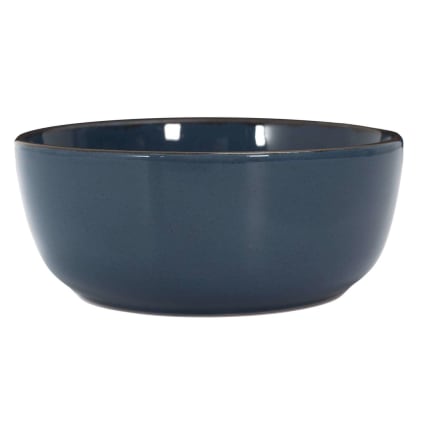 Assiette En Grès Bleu 22 Cm – Collection Au Grès Du Temps, Fabrication Artisanale, Pour Table Du Quotidien - 8