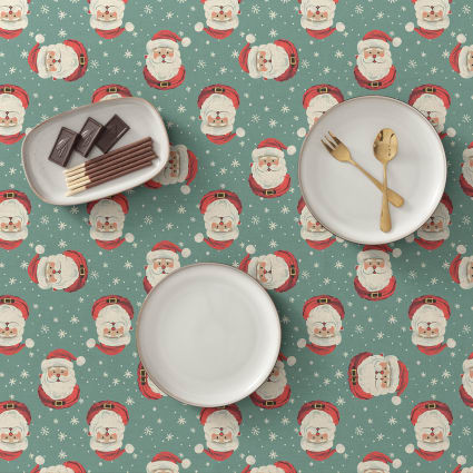 Nappe En Coton Enduit PVC Navy 160x350 Cm