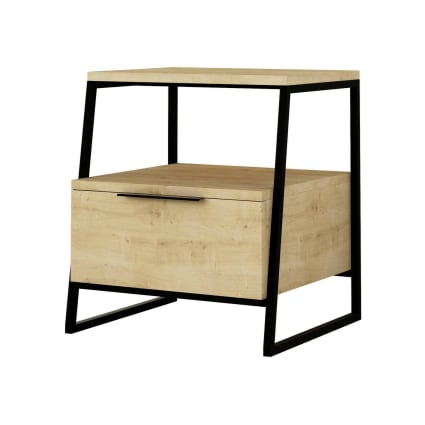 VIDAXL - Comodino Rovere Marrone 40x40x50 Cm In Legno Multistrato