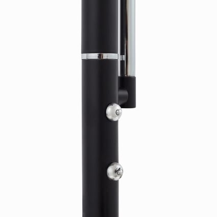 Lámpara De Pie Karoli Negra - Brazo Flexible, 156 Cm, LED E27, Moderna Para Salón