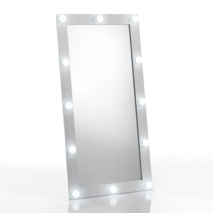 Aqualine Accessori - Specchio con luce LED 50x80 cm e mensola, cromo ATH52