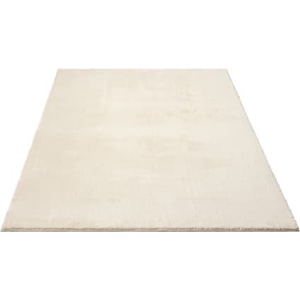 Soalmost Teppich Für Wohnzimmer – Waschbar, Rutschfest, Schmutzabweisend, Blumenmuster Vintage, Beige, 20,3 X 25,4 Cm