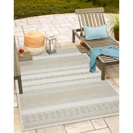 Tapis D'Extérieur Imperméable 500x50cm - Beige, Résistant Aux Intempéries, Antidérapant Pour Balcon, Terrasse Et Intérieur