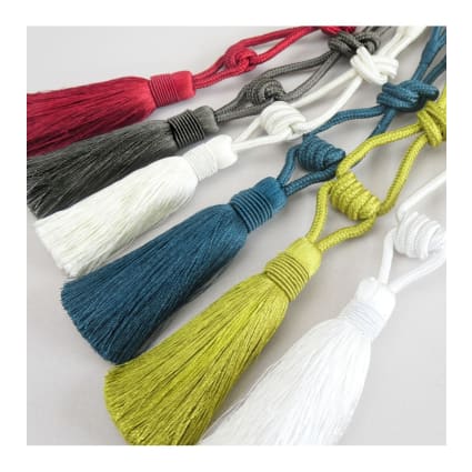 Paire D'embrasses Pour Rideaux Fusion Dijon - Anthracite - Tissu 60% Polyester 40% Coton - 5