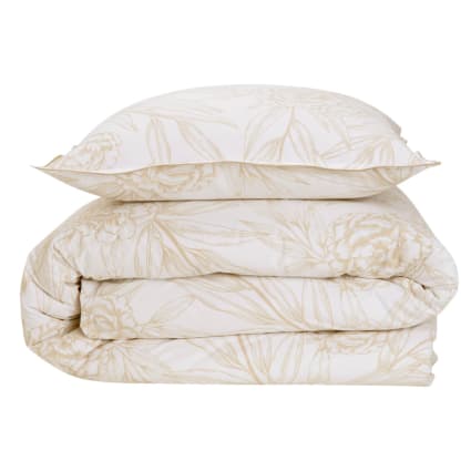Housse De Couette 240x260 Cm + 2 Taies - Dessin Feuilles D'érable - Réversible - Polycoton - Fermeture éclair - 7