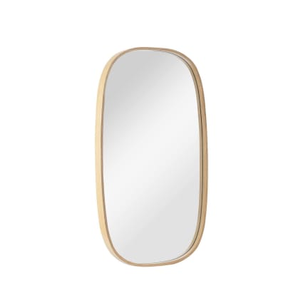 Miroir Ovale en Chêne 40x70cm - Style Naturel