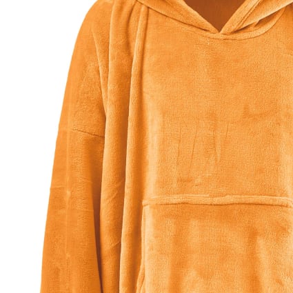 Poncho polaire à capuche doux chaud caramel Taille Unique Kapra