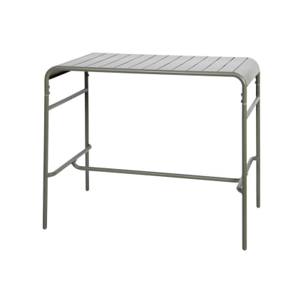 Garten-Stehtisch aus Metall für 4 Personen, khaki Amelia