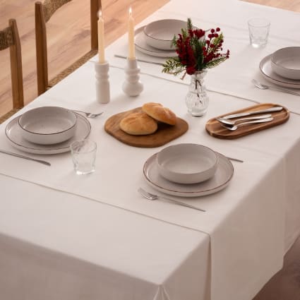 Runner da tavola natale bianco 50x155 cm Christmas | Maisons du Monde