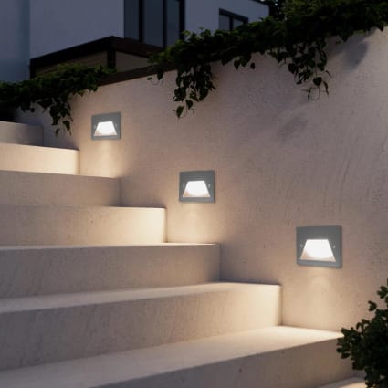 Faretto LED Segnapasso 3W IP65 - Per Cassetta 503, Luce Bianca O Calda, Interno/esterno