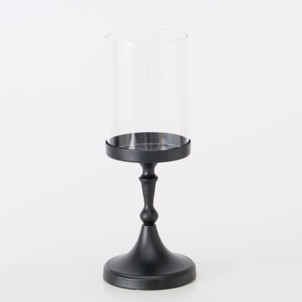 Photophore Design En Verre "flora" 18cm Vert - Bougeoir - Lanterne