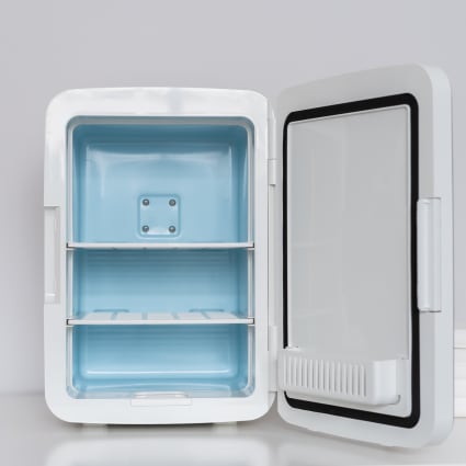 GOPLUS Mini Frigo 10L Avec Miroir LED - Froid/Chaud, Silencieux, Parfait Pour Chambre Et Voiture