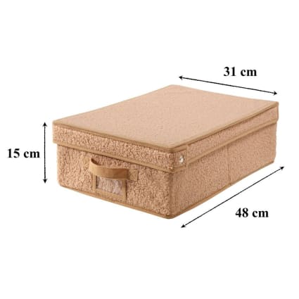 Lesfit Faltbare Stoff-Aufbewahrungsbox – 43x34x23 Cm, 34 Liter, 2er Set