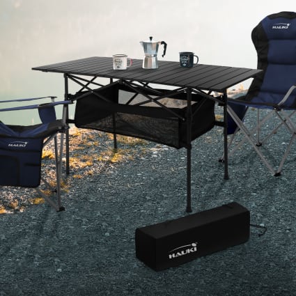 Tavolo Da Campeggio Pieghevole 2 M In Alluminio – Altezza Regolabile 26/56 Cm, Leggero (2,3 Kg) Per Picnic, Barbecue, Giardino - 2