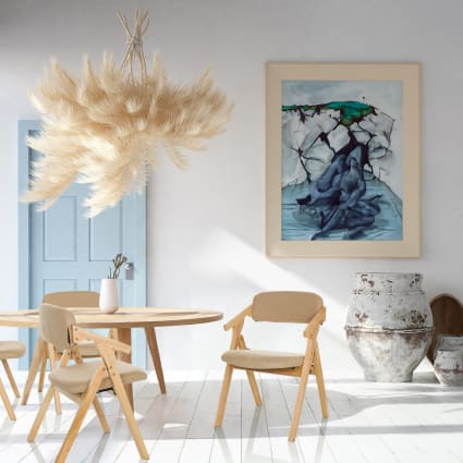 Klappstuhl aus Stoff, Beige Scandio