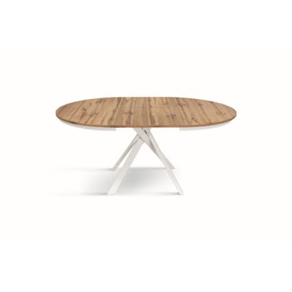 Tavolo Tondo In Pino Massiccio – Stile Rustico, Diametro 70 Cm, Non Trattato – K Koma