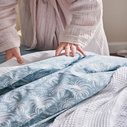 Drap Plat Percale Coton 270x300 Cm Palma Rose – Essix, Doux Respirant, Parure Romantique Vintage Fleurs Et Rayures