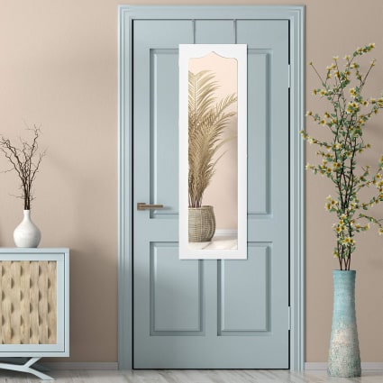 Armoire à Bijoux Murale Avec Miroir Et LED – 6 Tiroirs, Serrure – Dimensions 120x36,5x11,5 Cm, Blanc