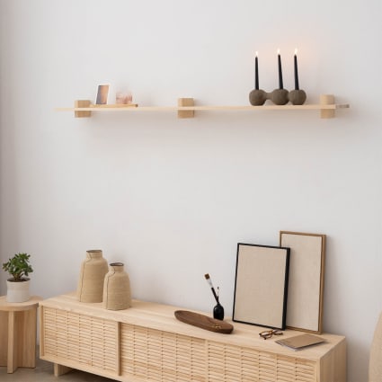 Mensola A Muro In Legno 70x15 Cm – Design Moderno, Facile Installazione, Per Qualsiasi Stanza, Colore Quercia, Spessore 3 Cm