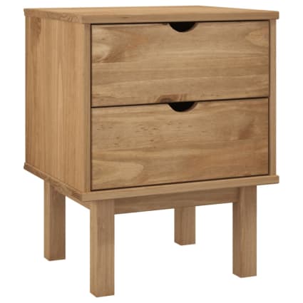 Table de Chevet Bois Massif 45x45x56 cm Table de Nuit d'appoint Haute