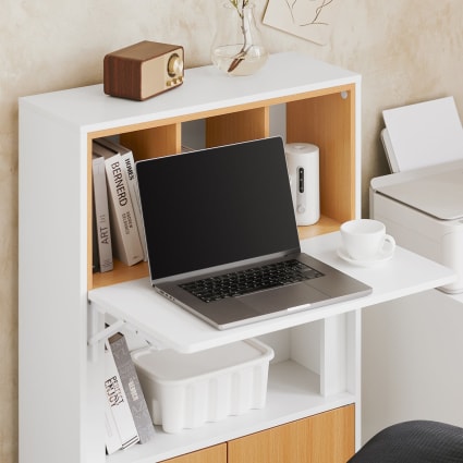 CubiCubi Petit Bureau Pliable, Table D'ordinateur Pliable De 60 Cm Avec