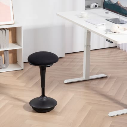 Tabouret ergonomique réglable 34x34x65,5/83,5 cm gris et noir | Maison Tabouret ergonomique réglable 34x34x65,5/83,5 cm gris et noir | Maison