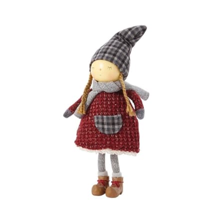 Bambola Di Babbo Natale In PVC – Decorazione Natalizia 10.5 Cm – Rosso Tradizionale – Per Albero, Tavolo, Regalo