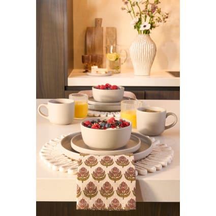 Vajilla de gres color topo para personas Ozzu Maisons du Monde - Main Image