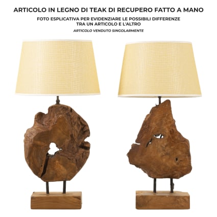 Lampada CATERINA con legni di mare - Per la casa e per te - Arred... | su