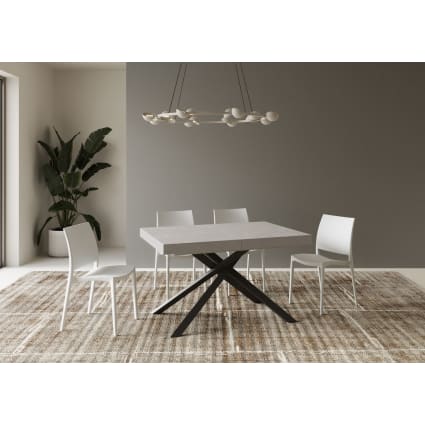 CASAARREDOSTUDIO Tavolo Allungabile Karida 180/284 Cm - Bianco Frassino - Made In Italy - 6