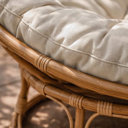 Federa Per Cuscino Papasan Impermeabile, Morbida E Lavabile, Con Cinghie – Motivo Girasole (140 Cm)
