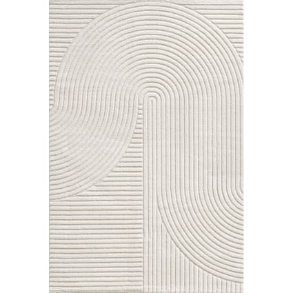 Tapis design moderne, densité élevée, vert, 120 x 170 cm Everest | Maisons du Monde