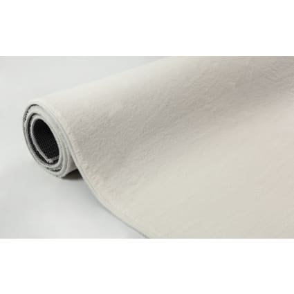Tapis à Poils Courts Doux Et Antidérapant - 200x280 Cm, Lavable En Machine, Couleur Blanc Crème - Pour Salon, Chambre