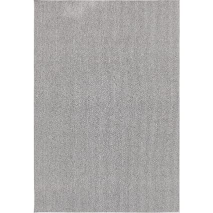 Robuster Kurzflor Teppich mit Filz-Rücken, Grau, 200 x 290 cm Mix art