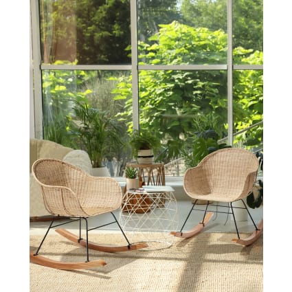 Maison Du Monde Sedie Dondolo Giardino Rattan Dondolo Giardino